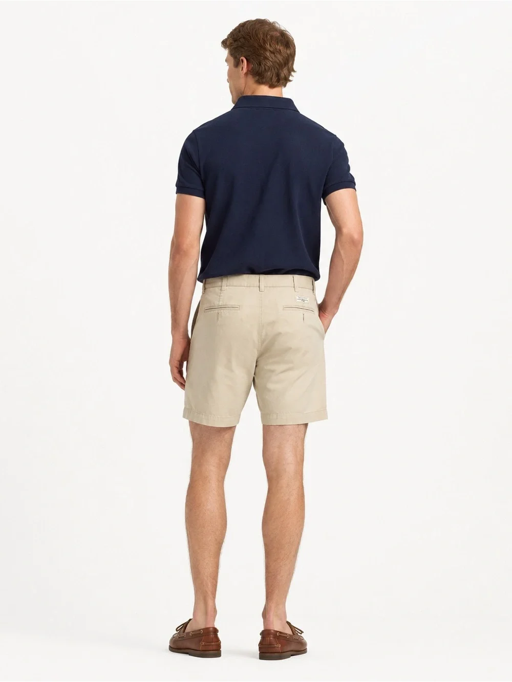 Vintage Polo Ralph Lauren Andrew Shorts 42 Khaki Pleated Chino 90s Preppy